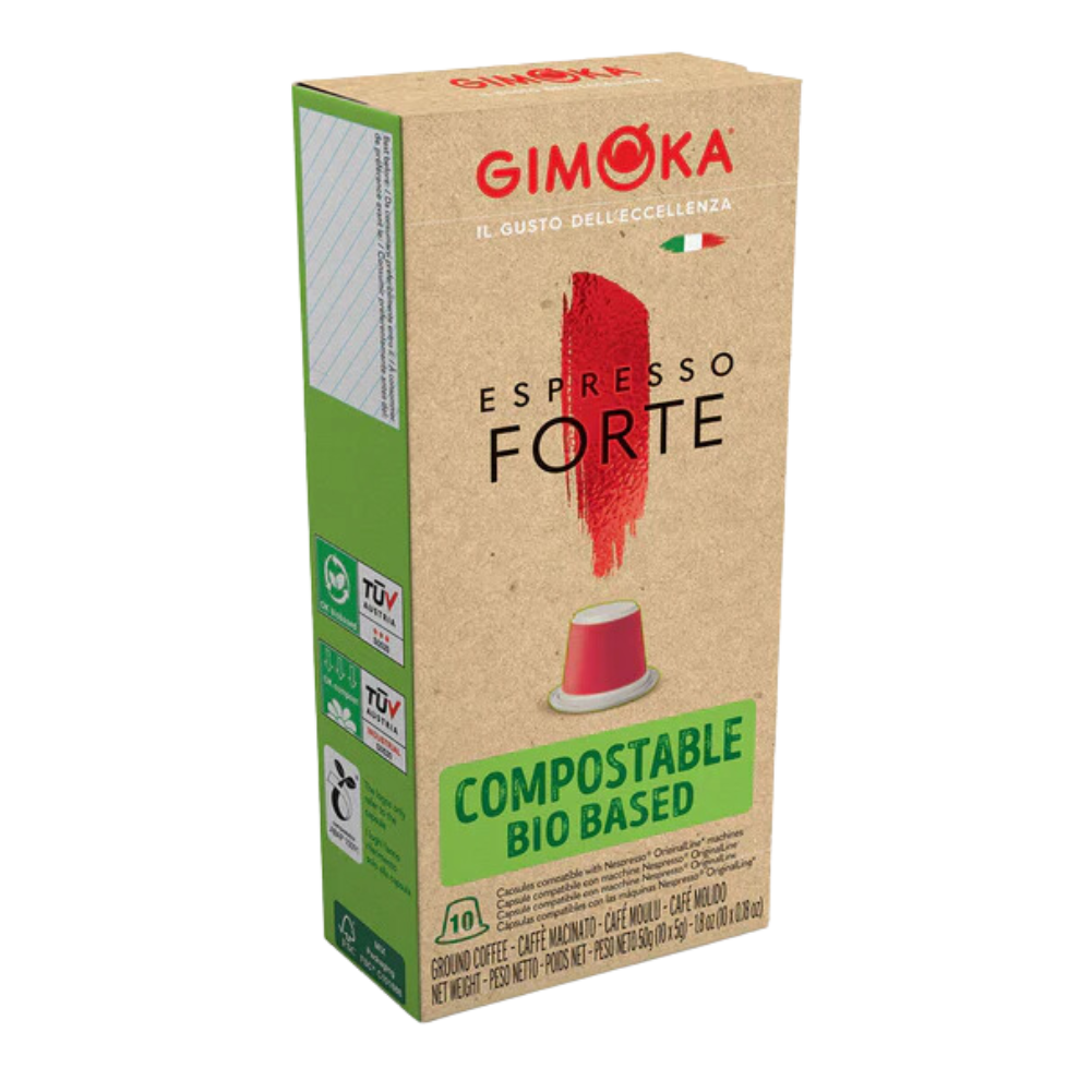 Forte Nespresso Compatible Compostable Pods Gimoka GimokaCoffeeUK