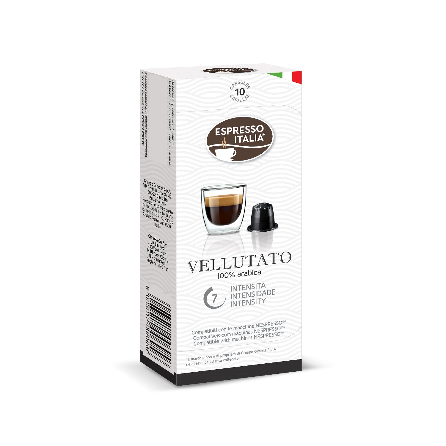 INTENSO GIMOKA, 50 cápsulas compatibles Nespresso Professional